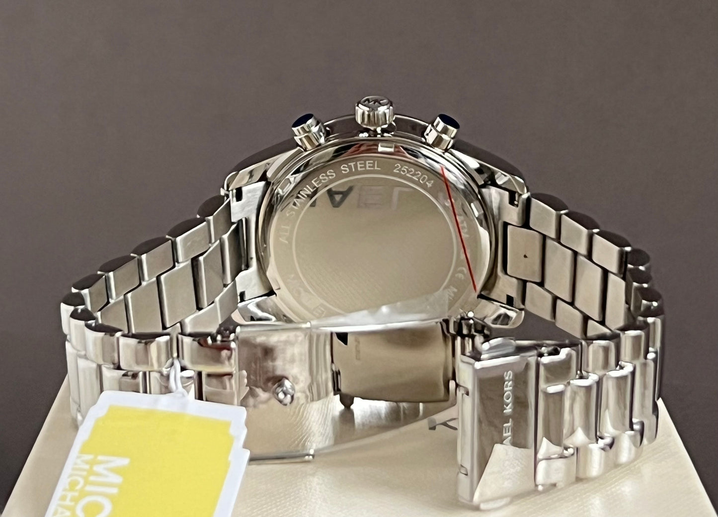 Micheal Kors Women’s Oversized Brynn Pavé Silver-Tone Watch