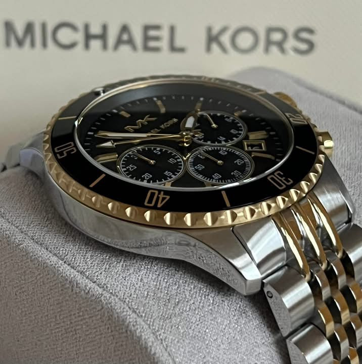 Michael Kors Men’s Bayville Chronograph Two-Tone Stainless Steel Watch