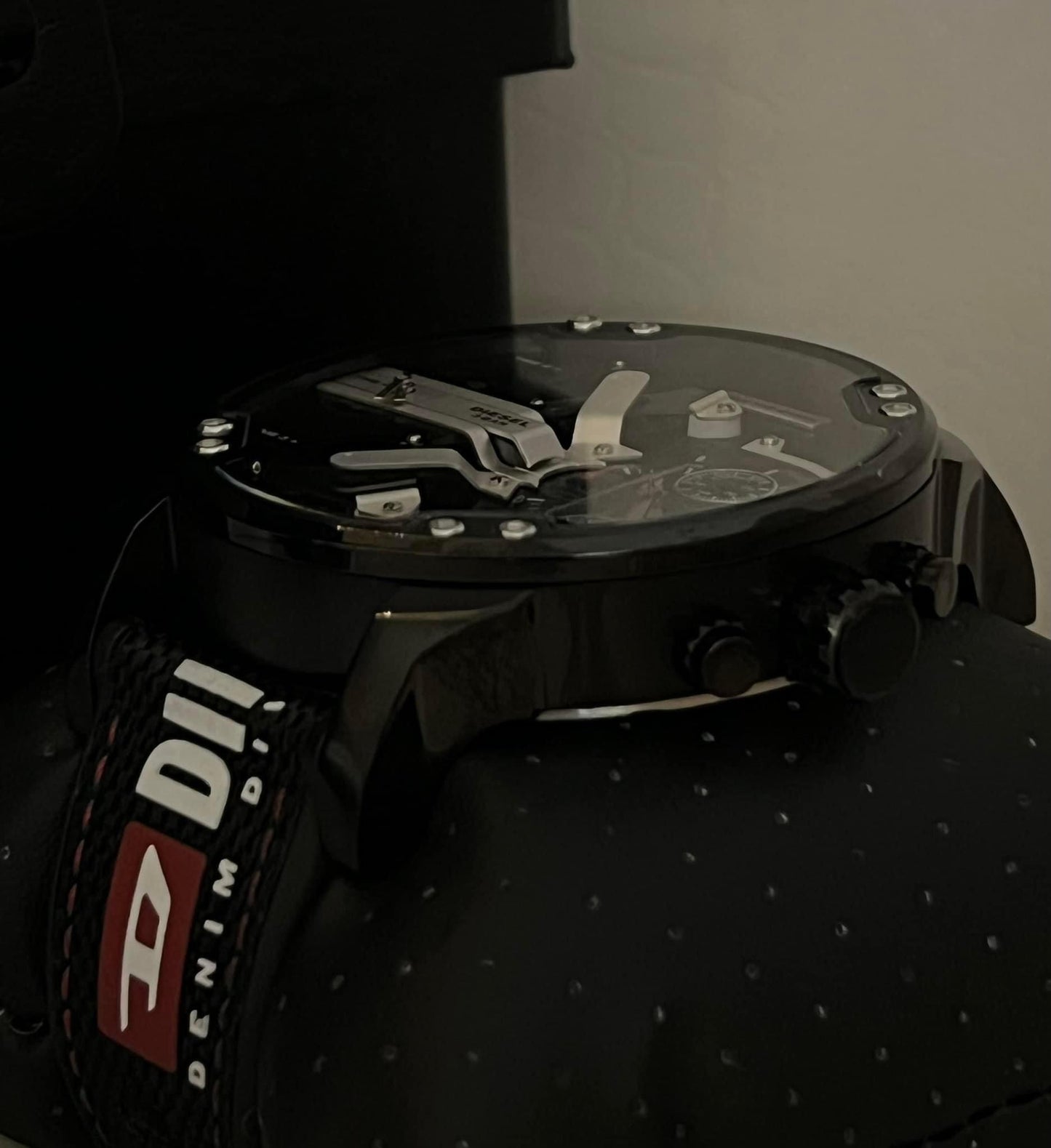 Diesel Men’s Mr. Daddy 2.0 Stainless Steel Quartz Watch with Nylon Strap