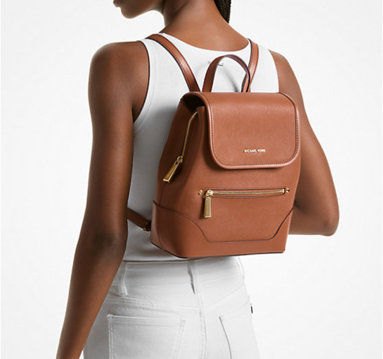 Michael Kors Harrison Medium Saffiano Leather Backpack