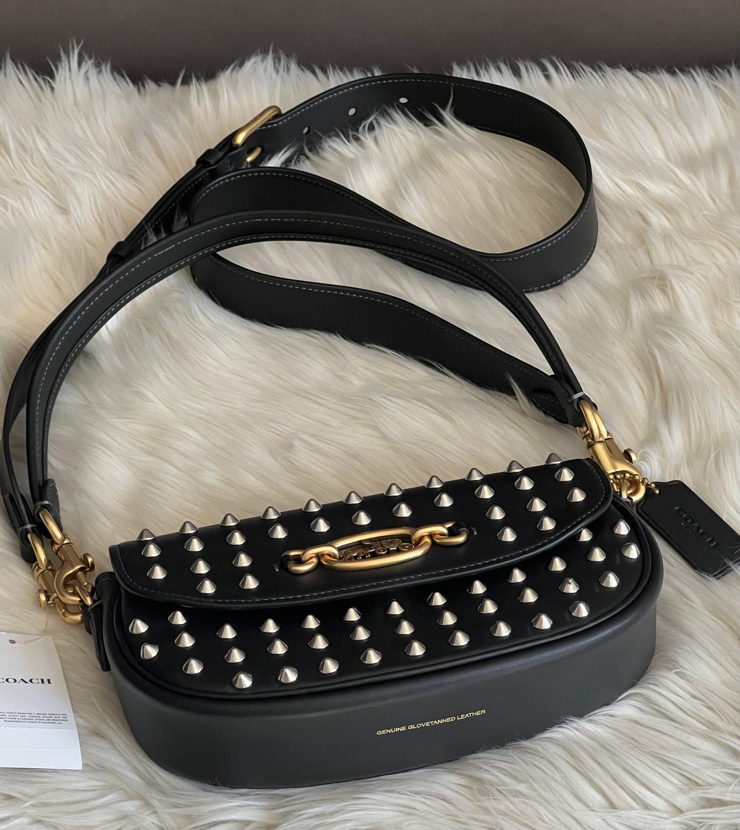 Coach Harley Shoulder Bag 23 with Studs