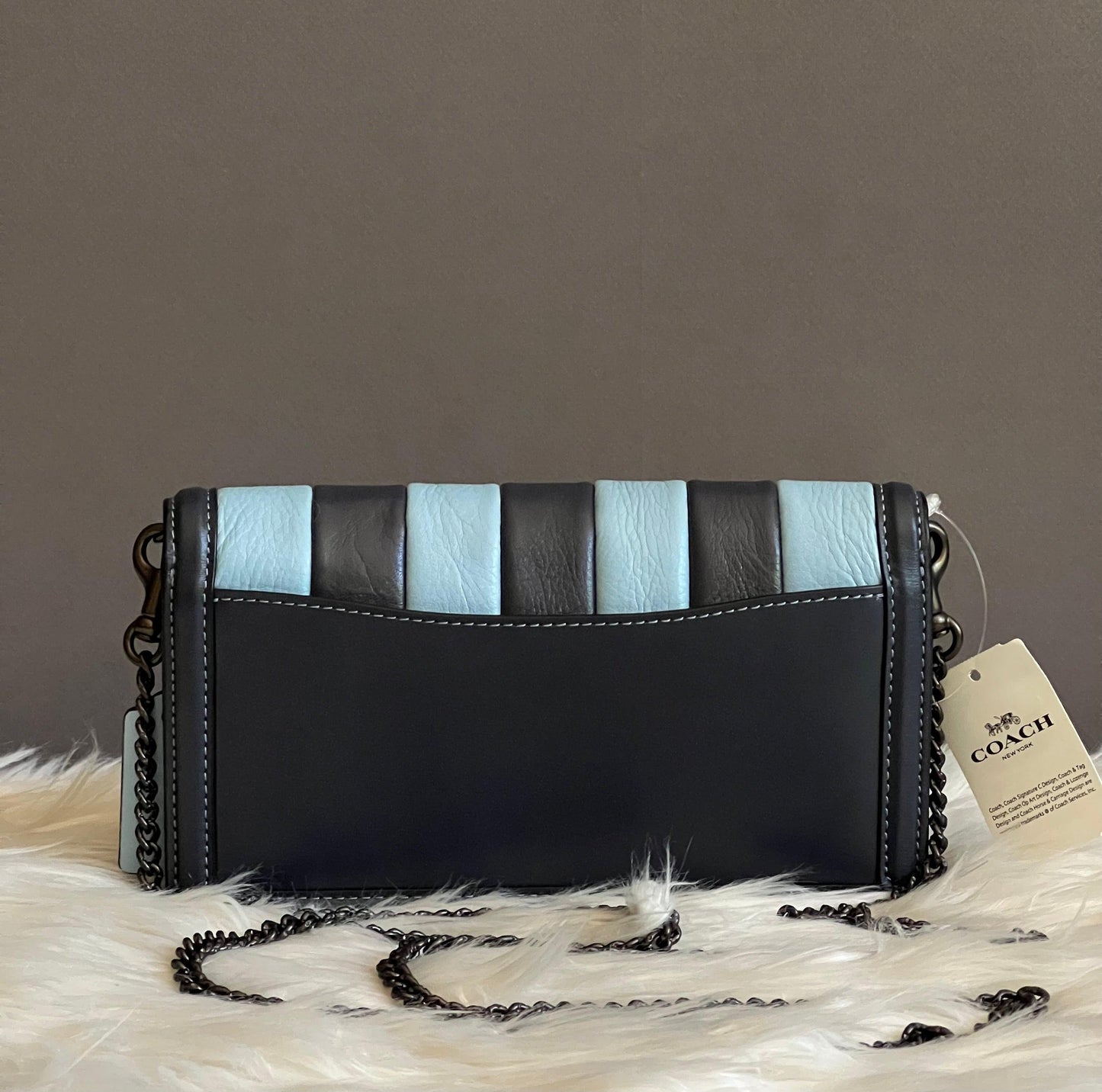 Coach Hutton Clutch with Colorblock Quilting