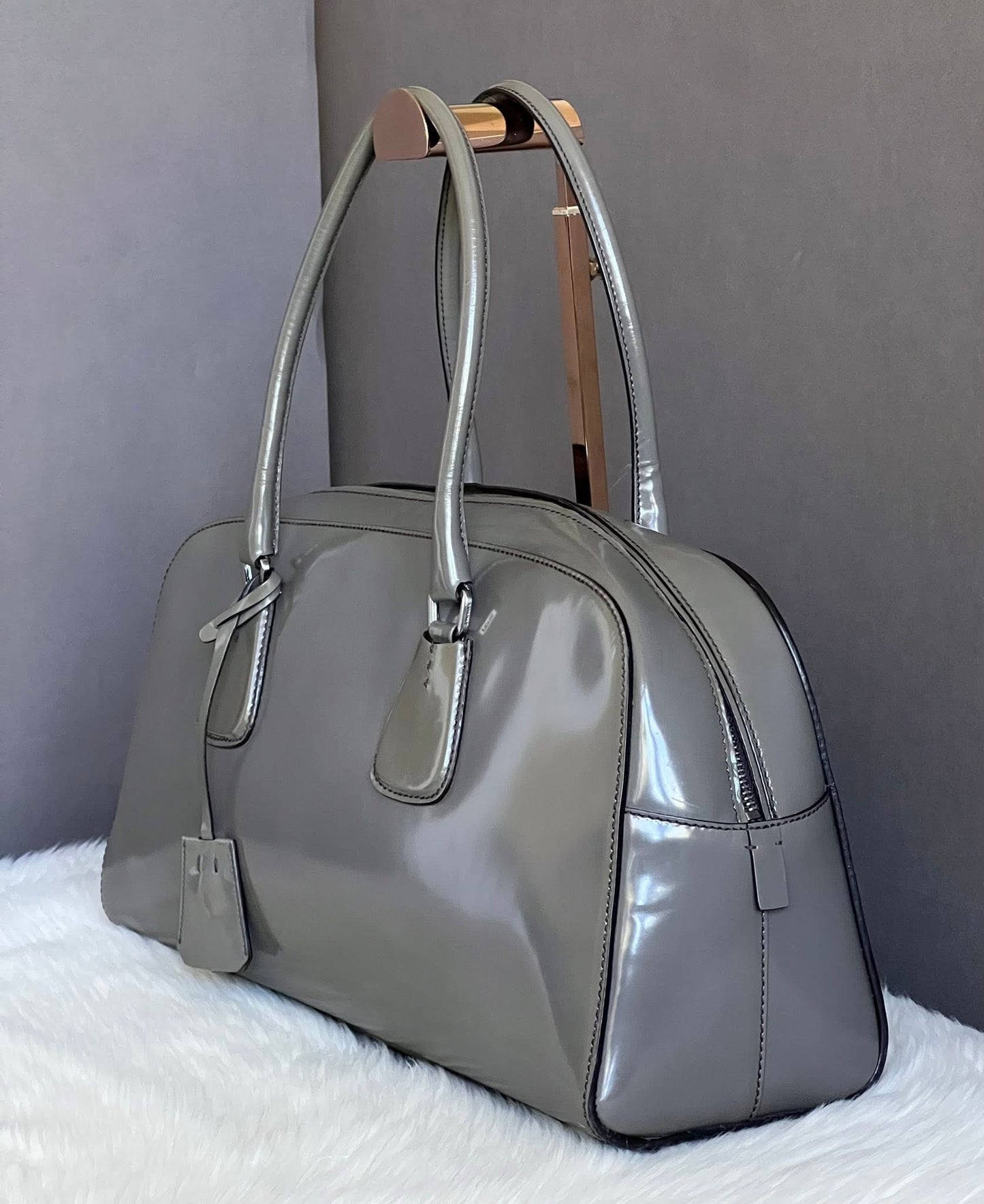 PRE-LOVED - Prada Spazzolato Leather Shoulder Bag