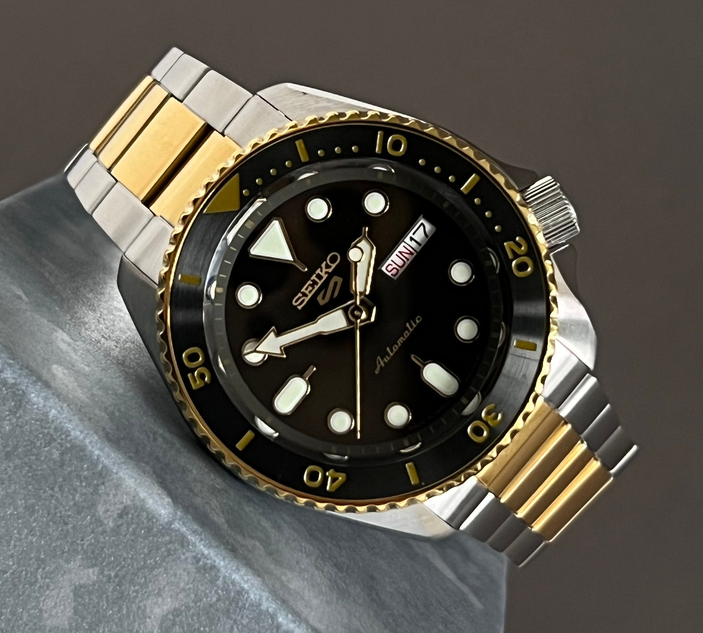 Seiko Men’s 5 Sports Automatic Two Tone Watch