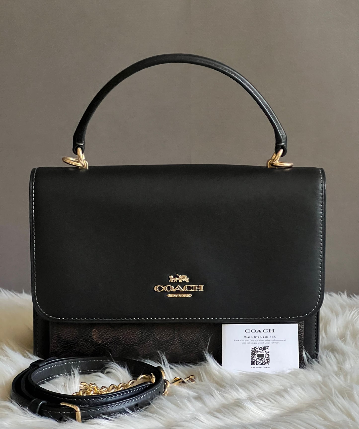 Coach Klare Top Handle Bag in Signature Canvas