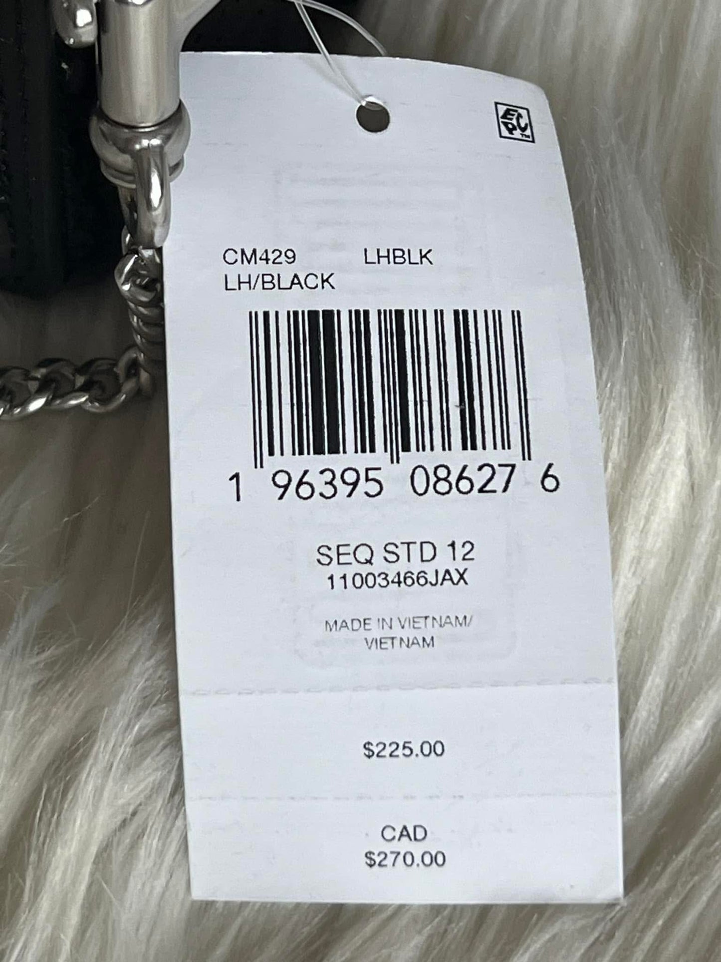 Coach Studio 12 with Sequins - “AS IS”