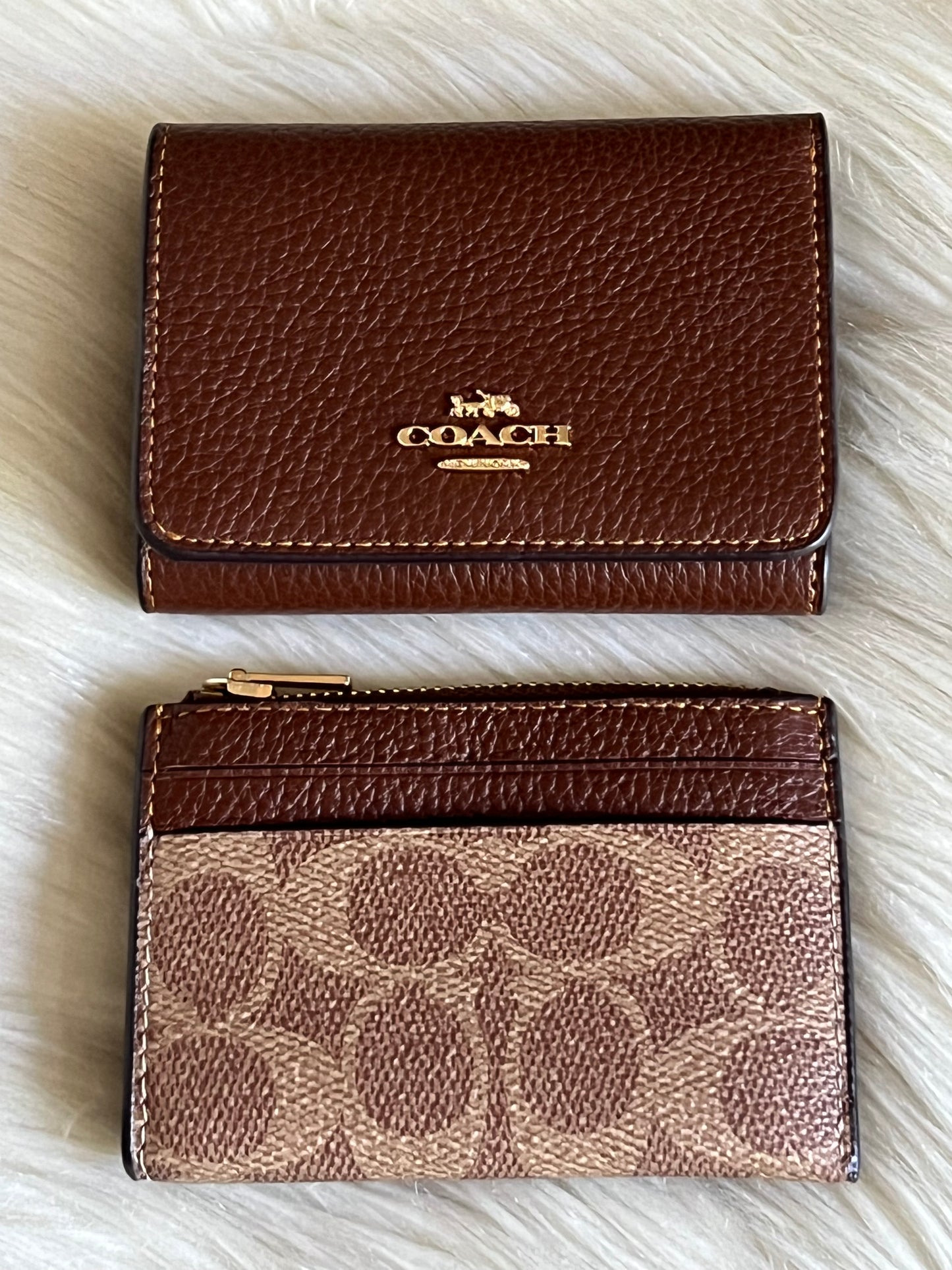 Coach Card Holder Wallet In Signature Canvas