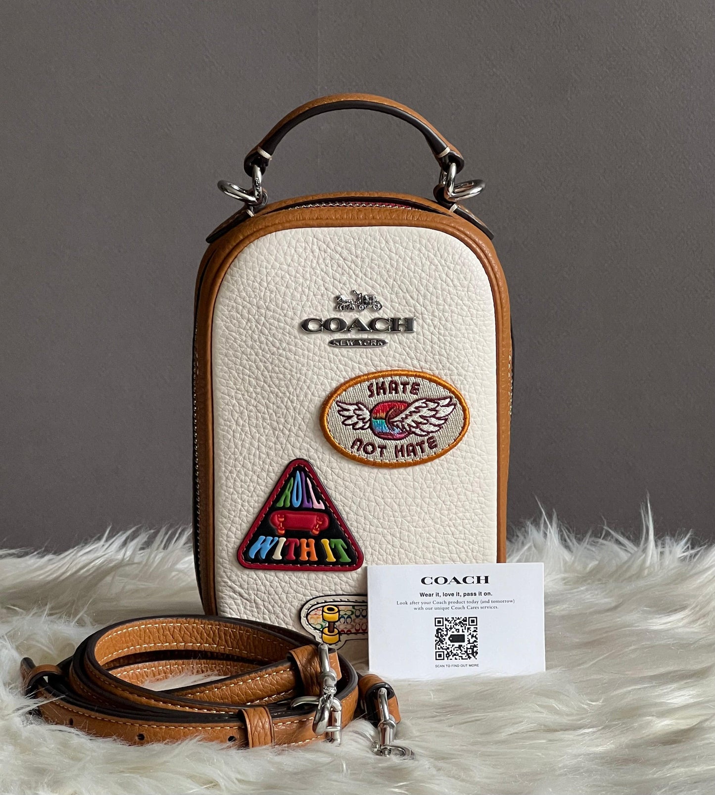 Coach Eva Phone Crossbody with Patches