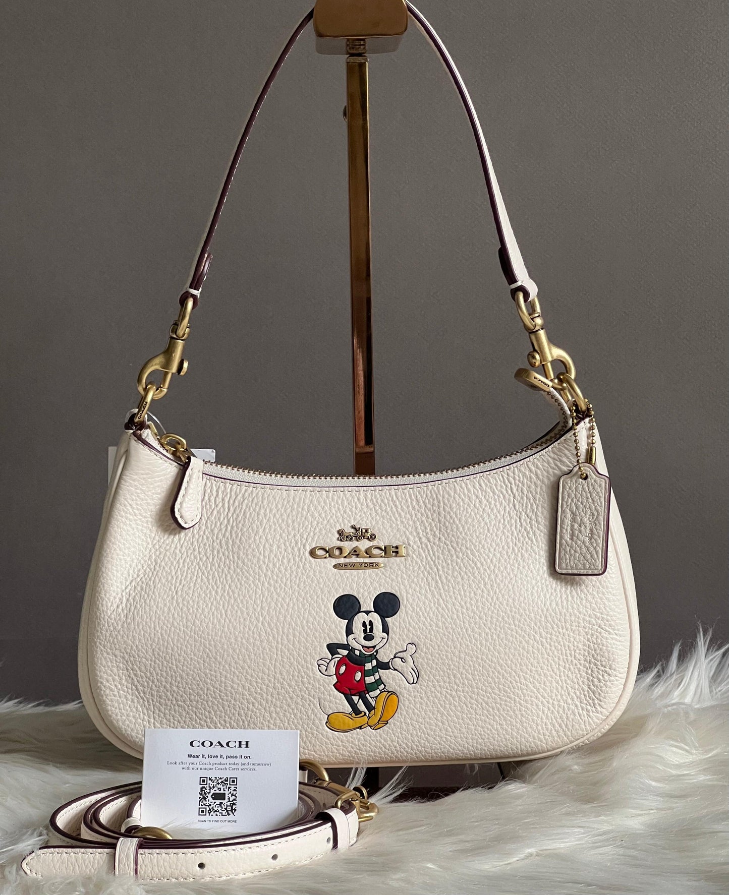 Disney X Coach Teri Shoulder Bag with Mickey Mouse
