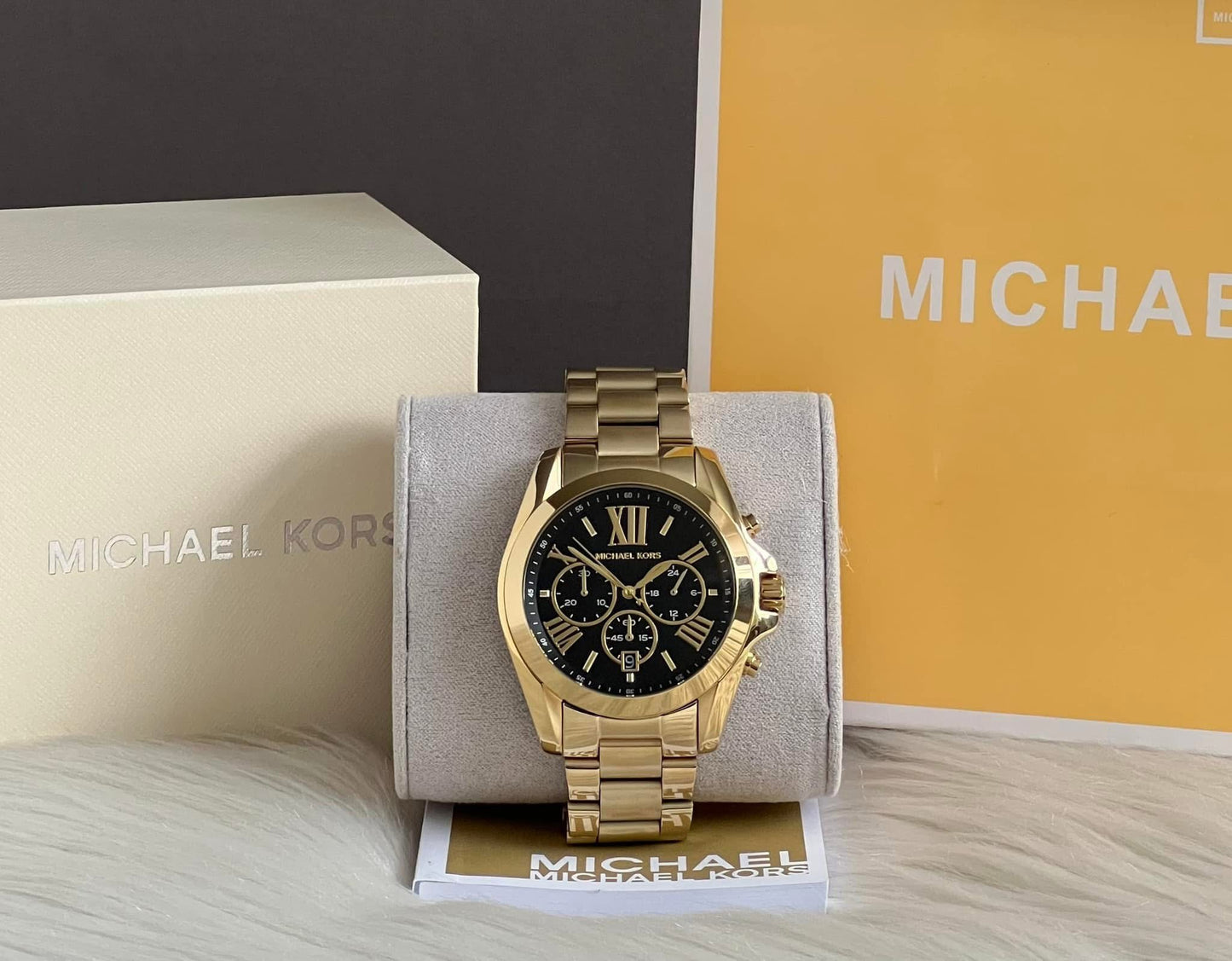Michael Kors Women’s Oversized Bradshaw Gold-Tone Watch