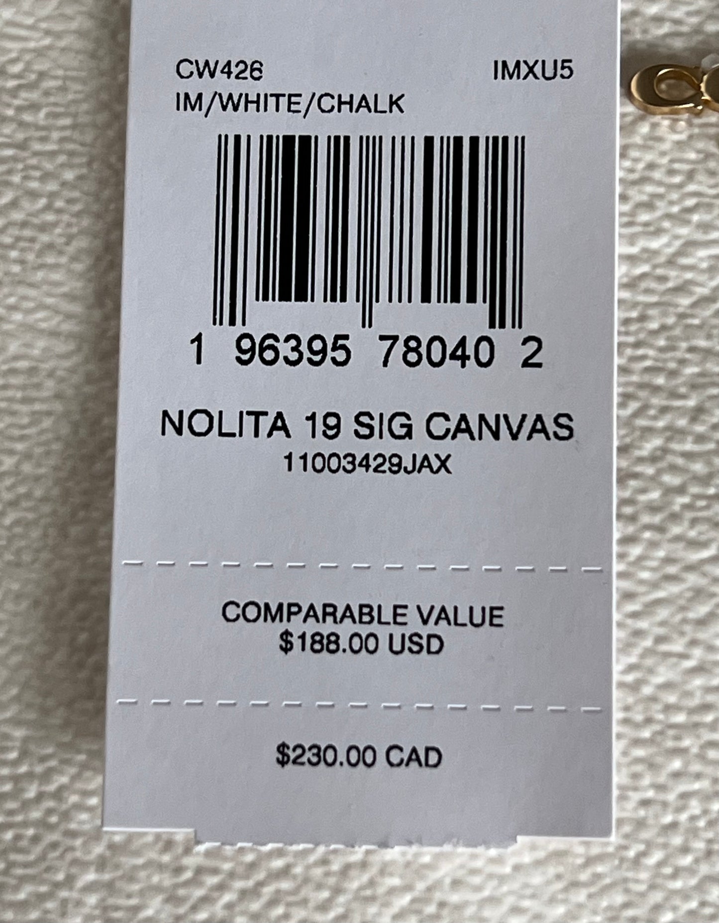 Coach Nolita 19 In Signature Canvas