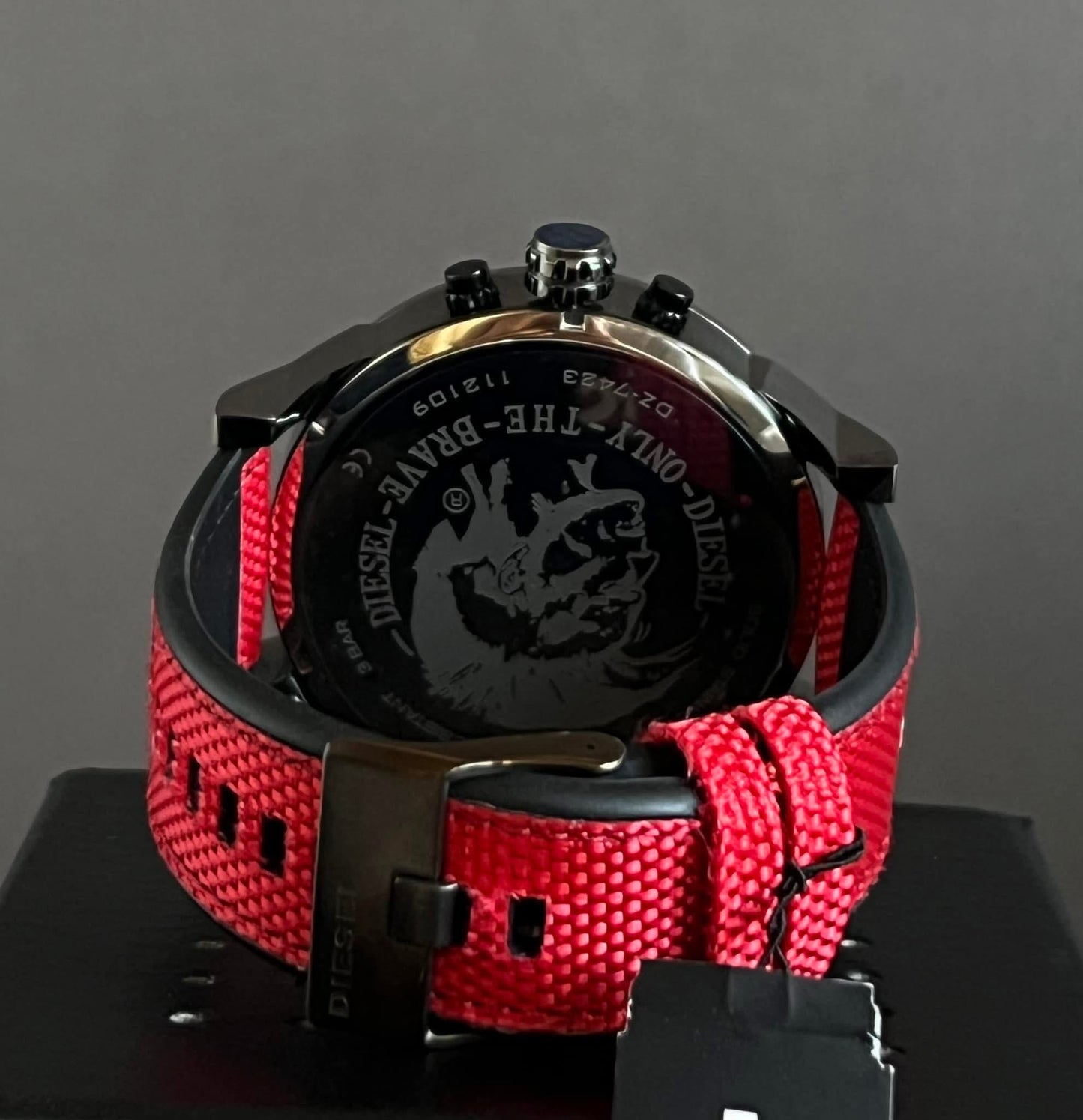 Diesel Men’s Mr. Daddy 2.0 Chronograph Red Nylon Watch
