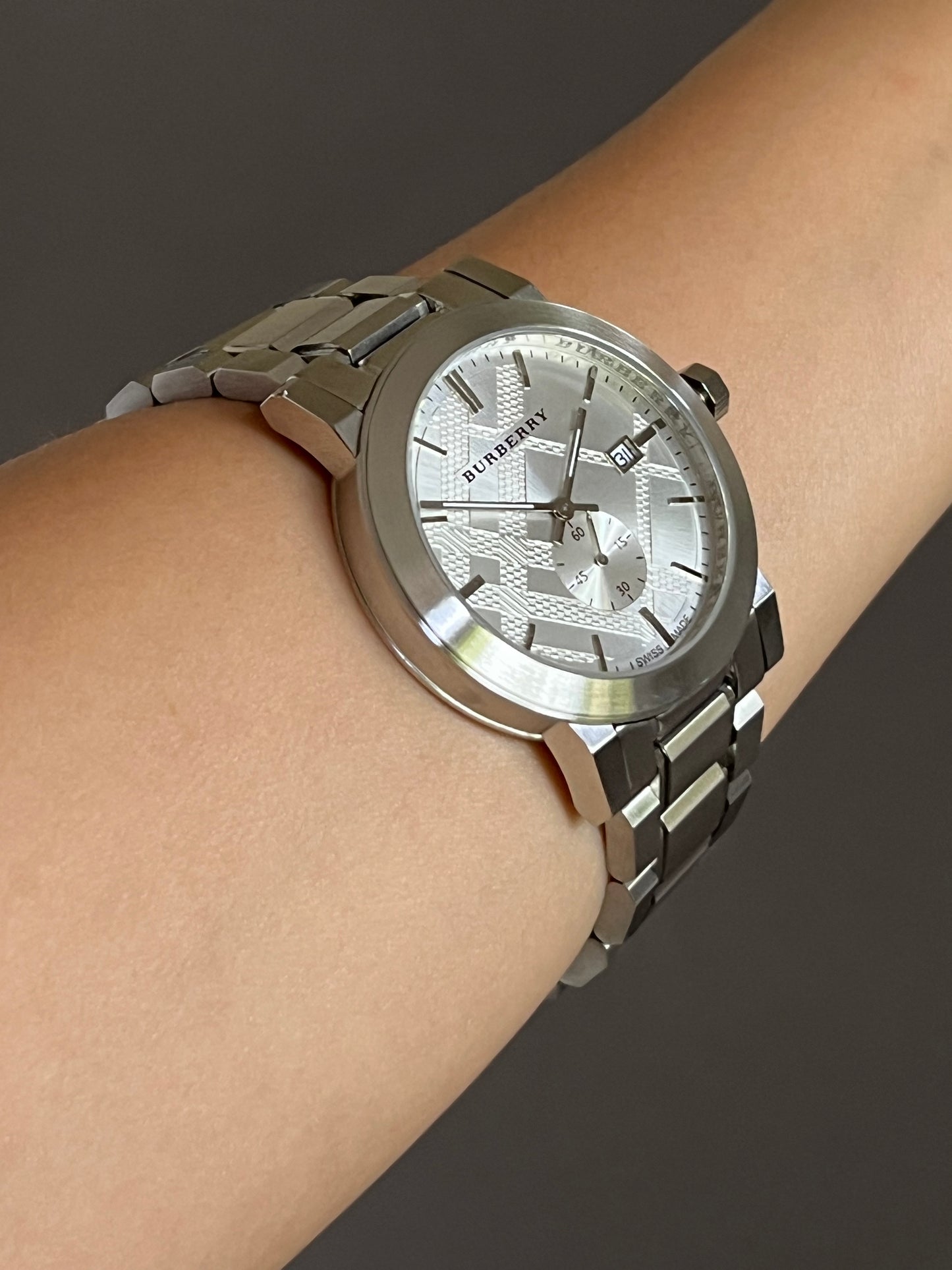 Burberry Men’s The City Silver Dial Steel Watch