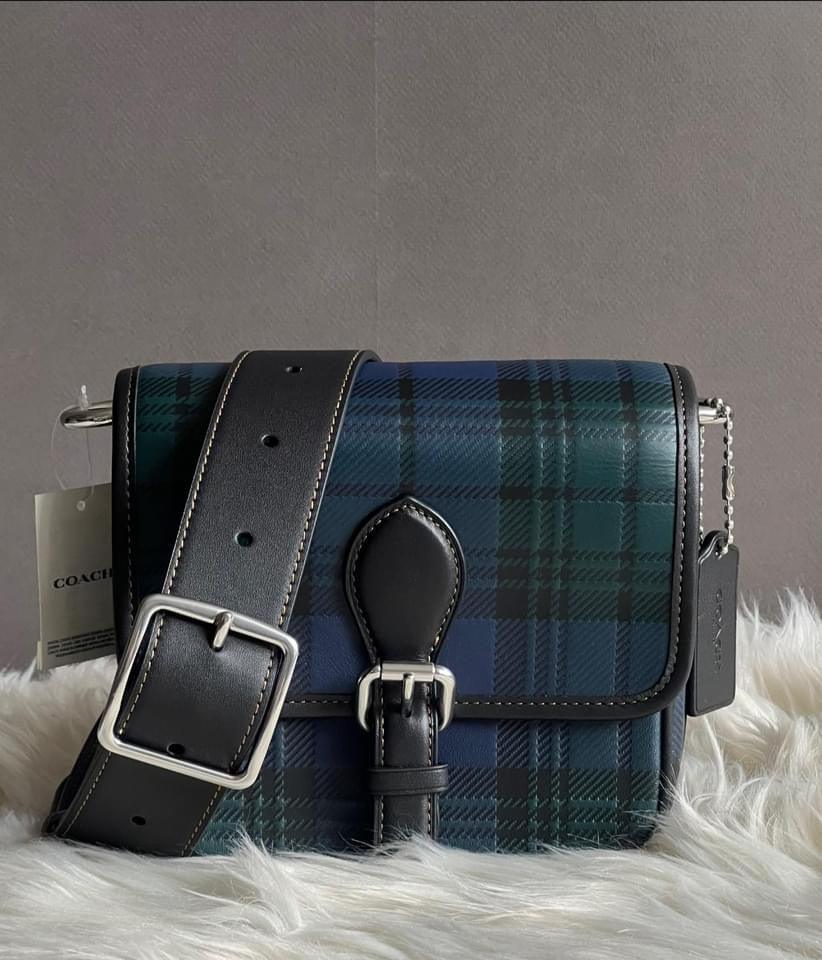 Coach Frankie Crossbody 18 with Plaid Print