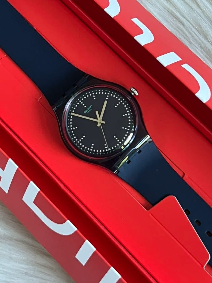 Swatch Blue Pillow Watch