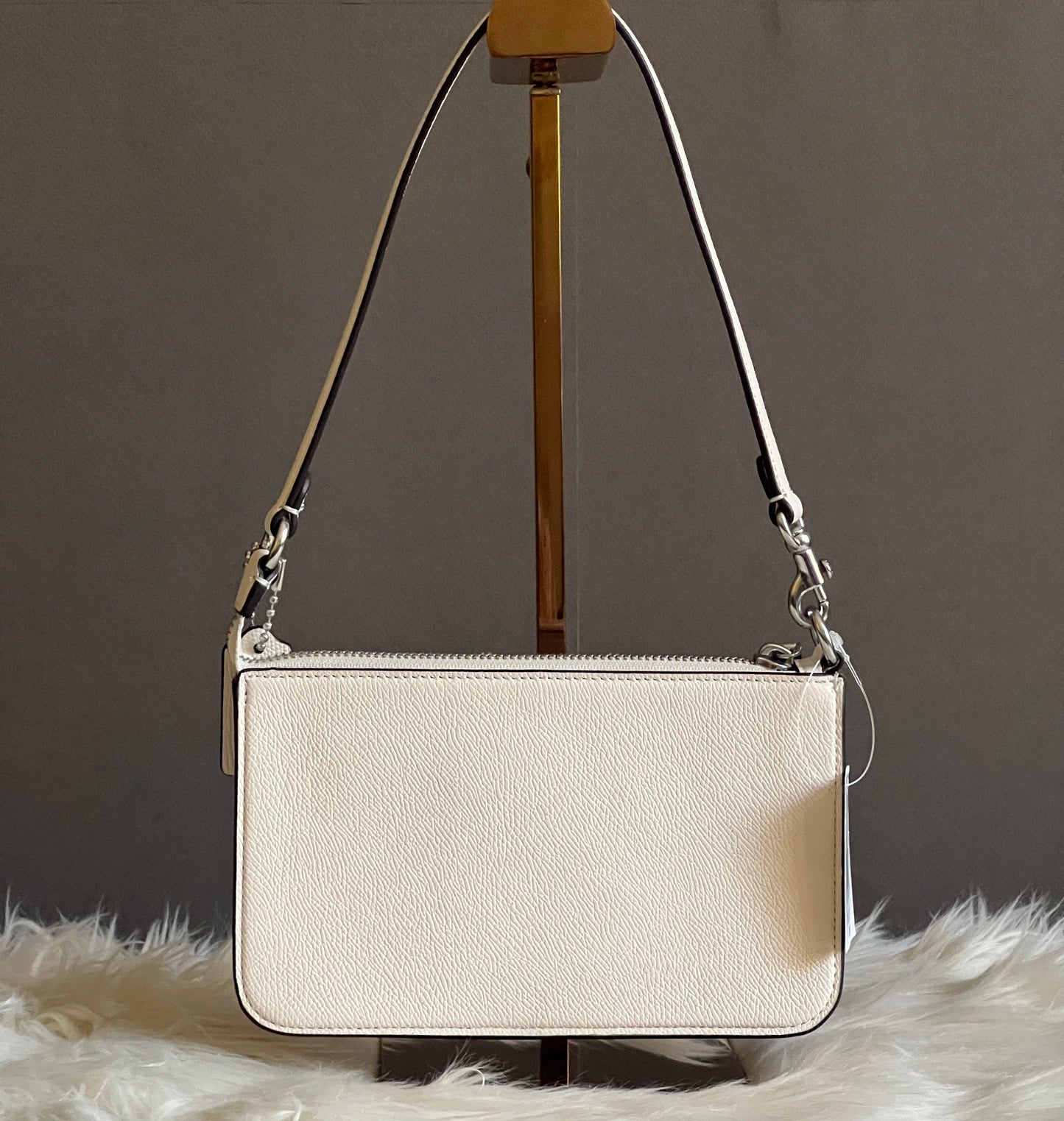 Coach Pouch Bag with Signature Canvas Detail
