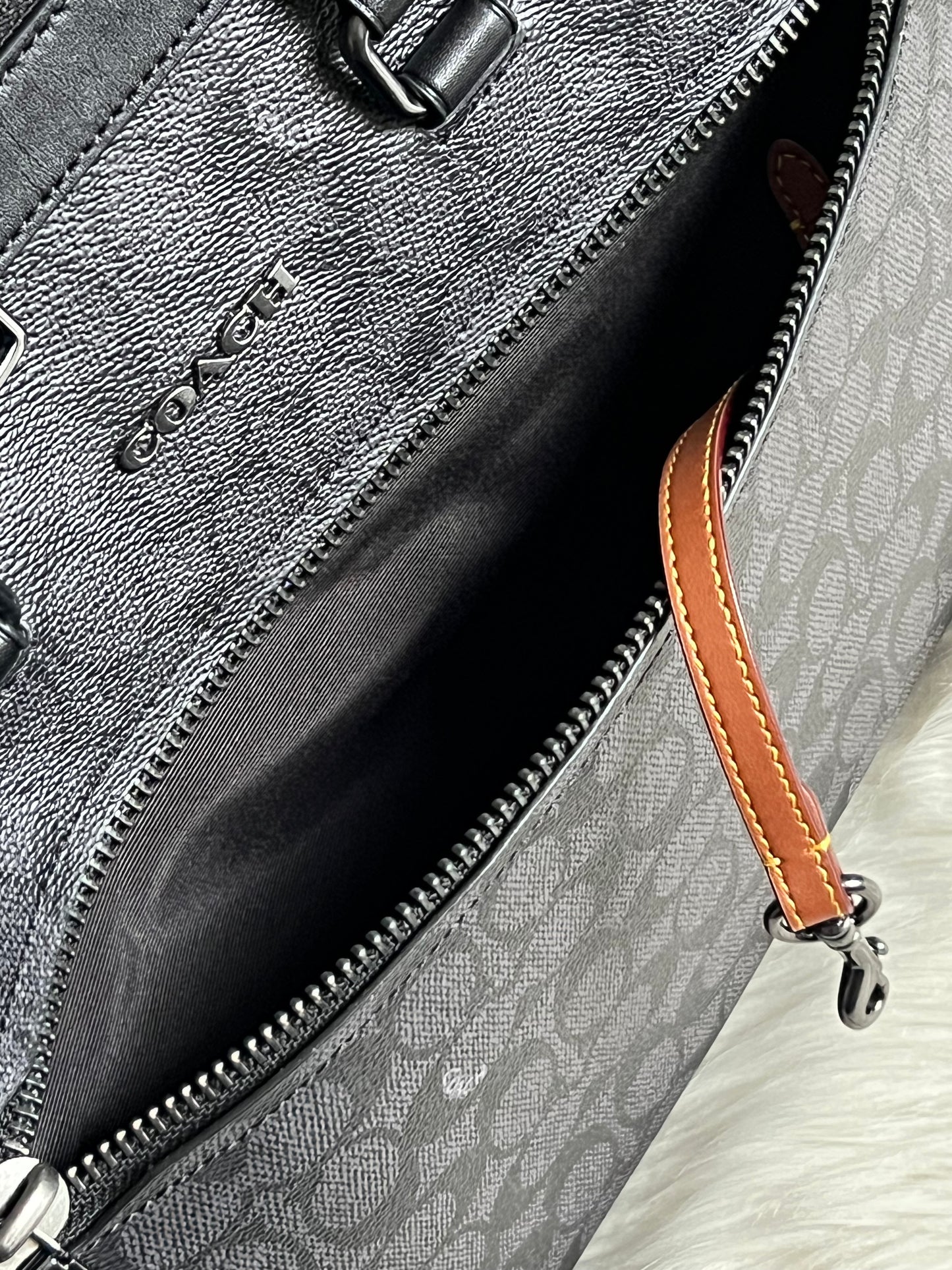 Coach Ethan Slim Brief In Signature Canvas