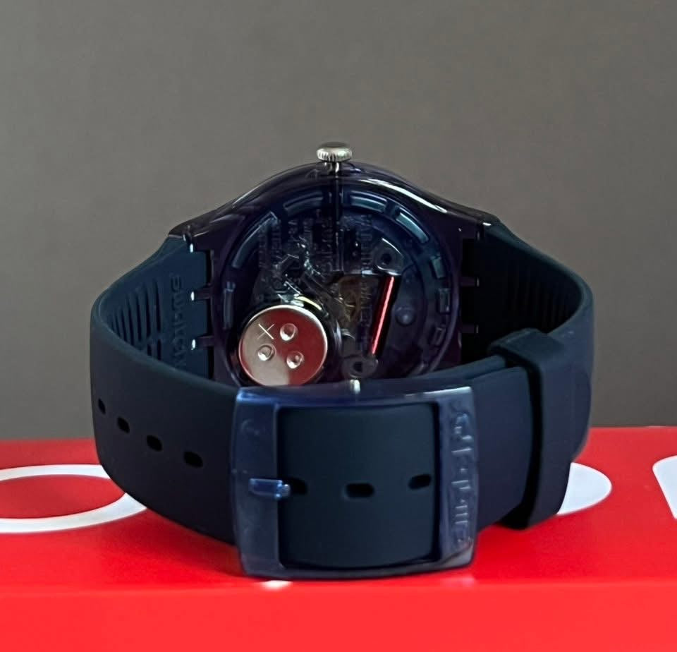 Swatch Blue Pillow Watch