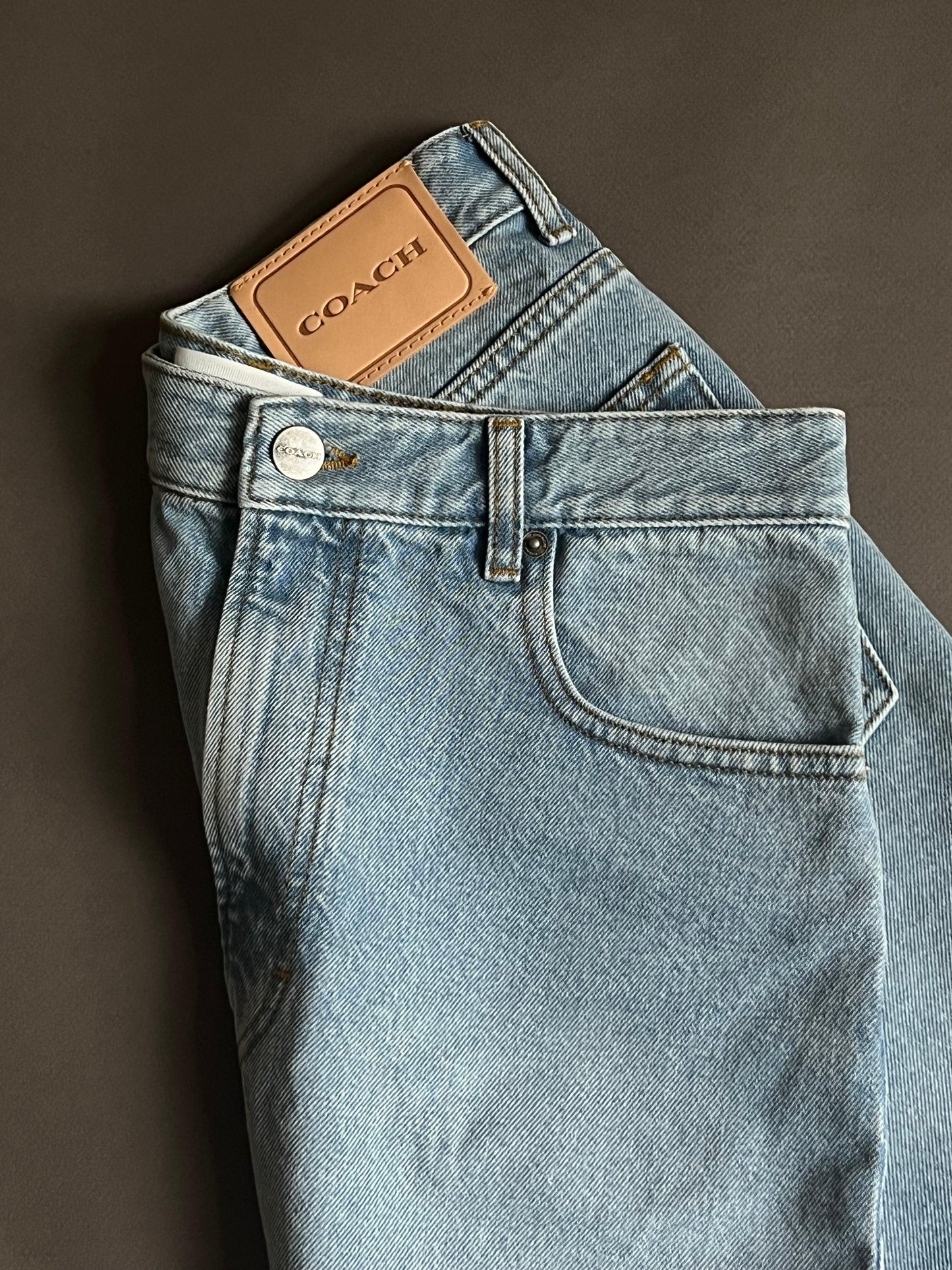 Coach Long Denim Skirt