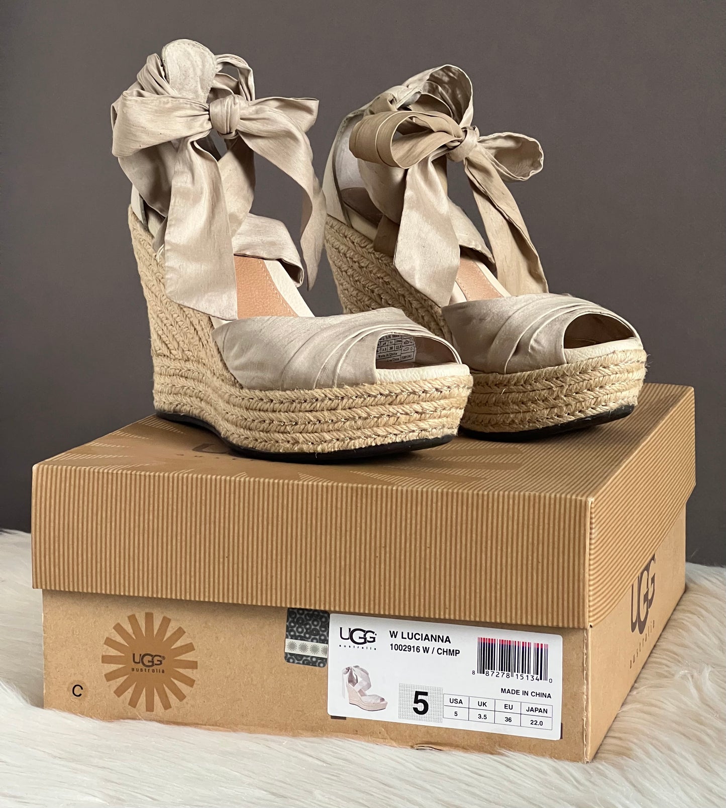 UGG Lucianna Platform Wedge Sandals