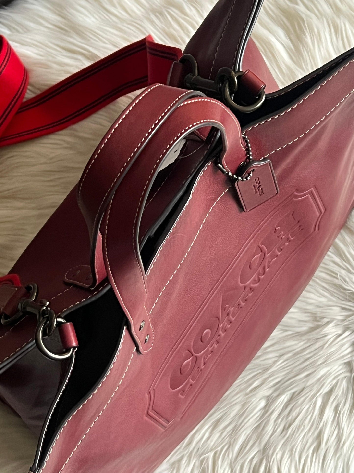 Coach Field Tote 40 with Coach Badge
