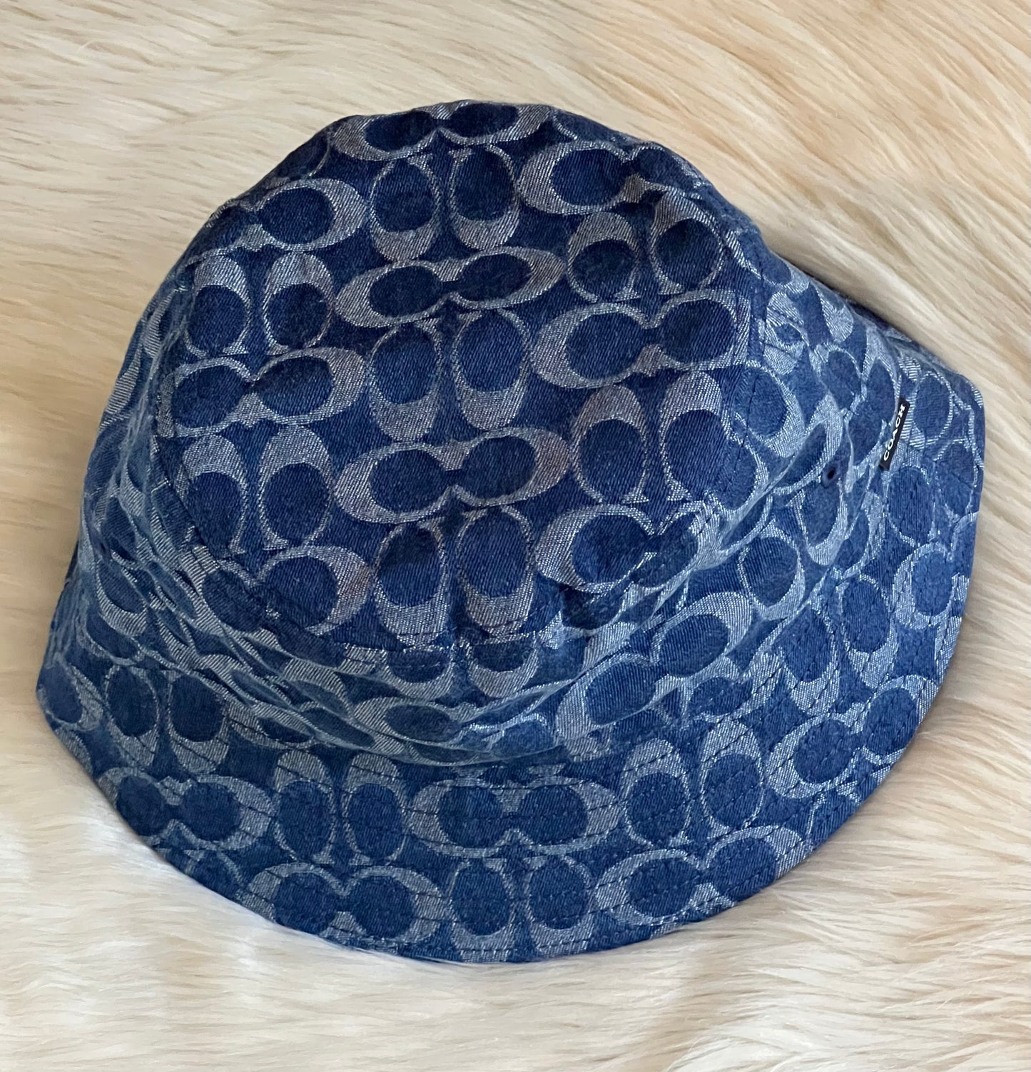 Coach Signature Denim Bucket Hat
