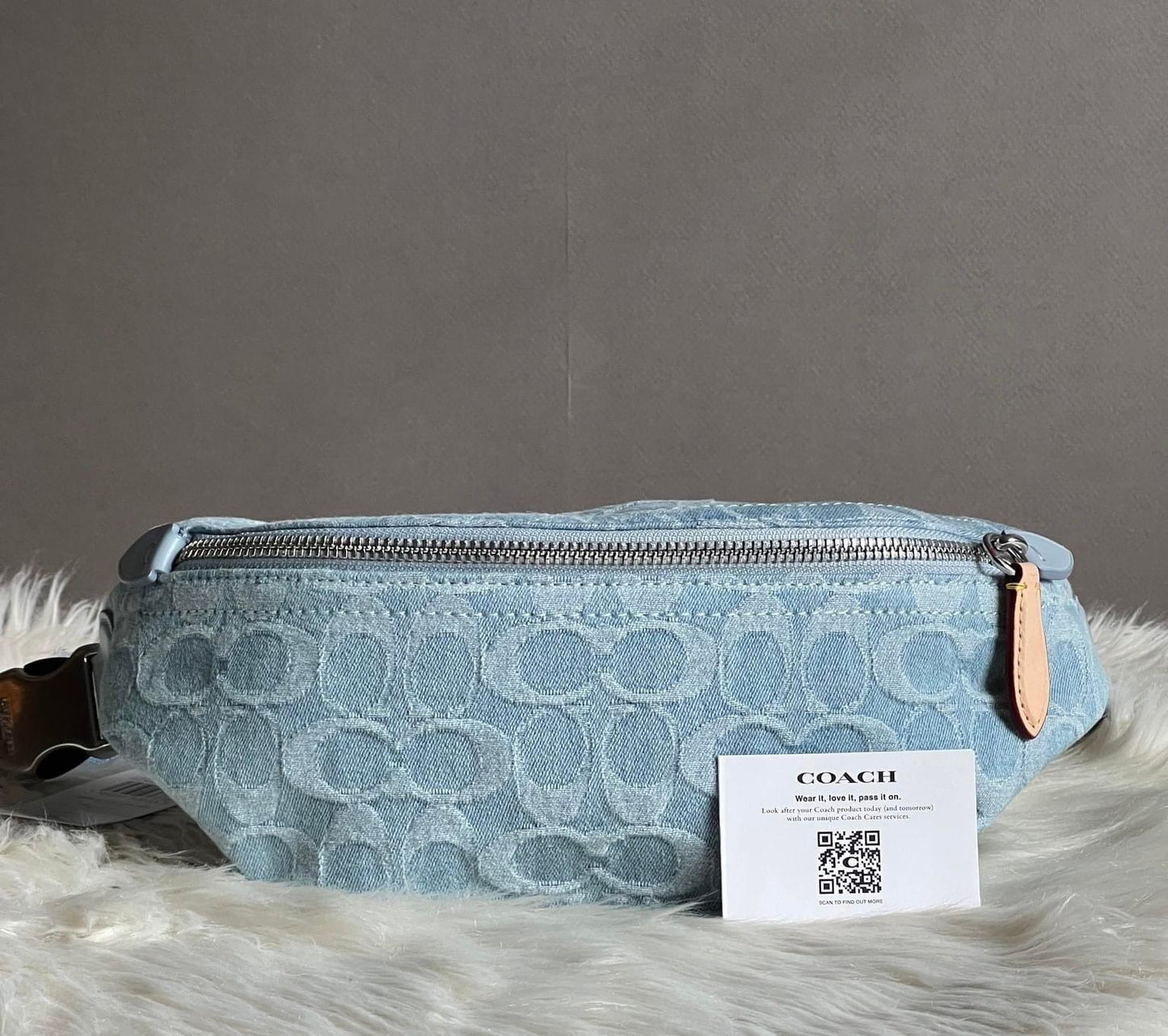 Coach Charter Belt Bag 7 in Signature Denim