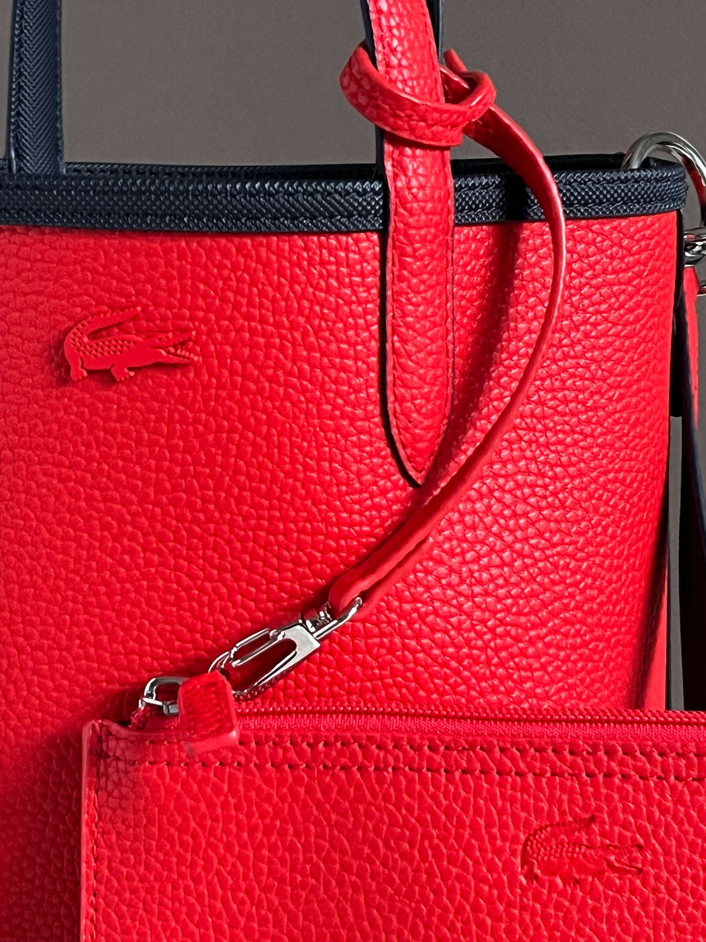 Lacoste Women’s Anna Vertical Reversible Tote with Pouch