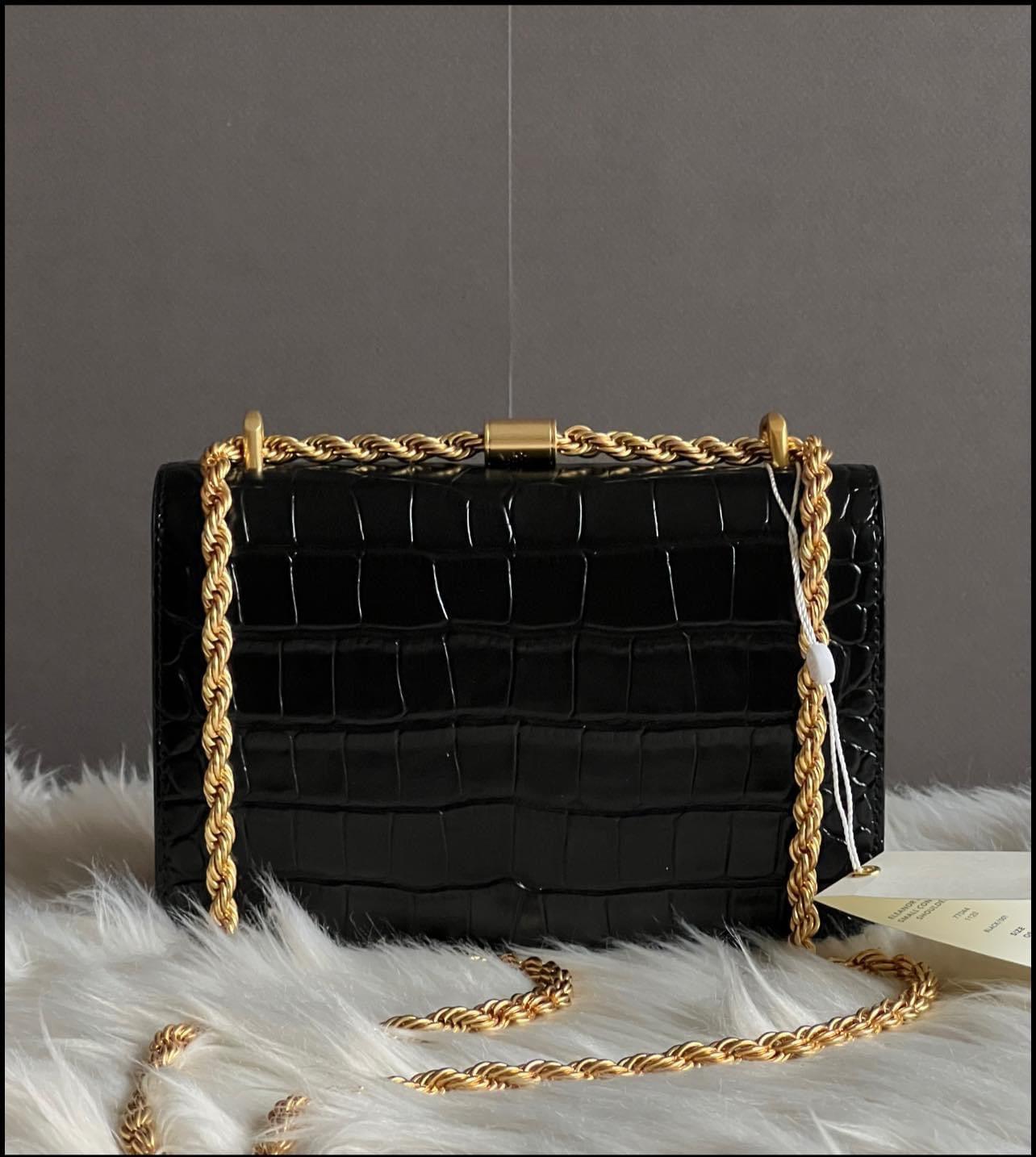 Tory Burch Eleanor Embossed Small Convertible Shoulder Bag