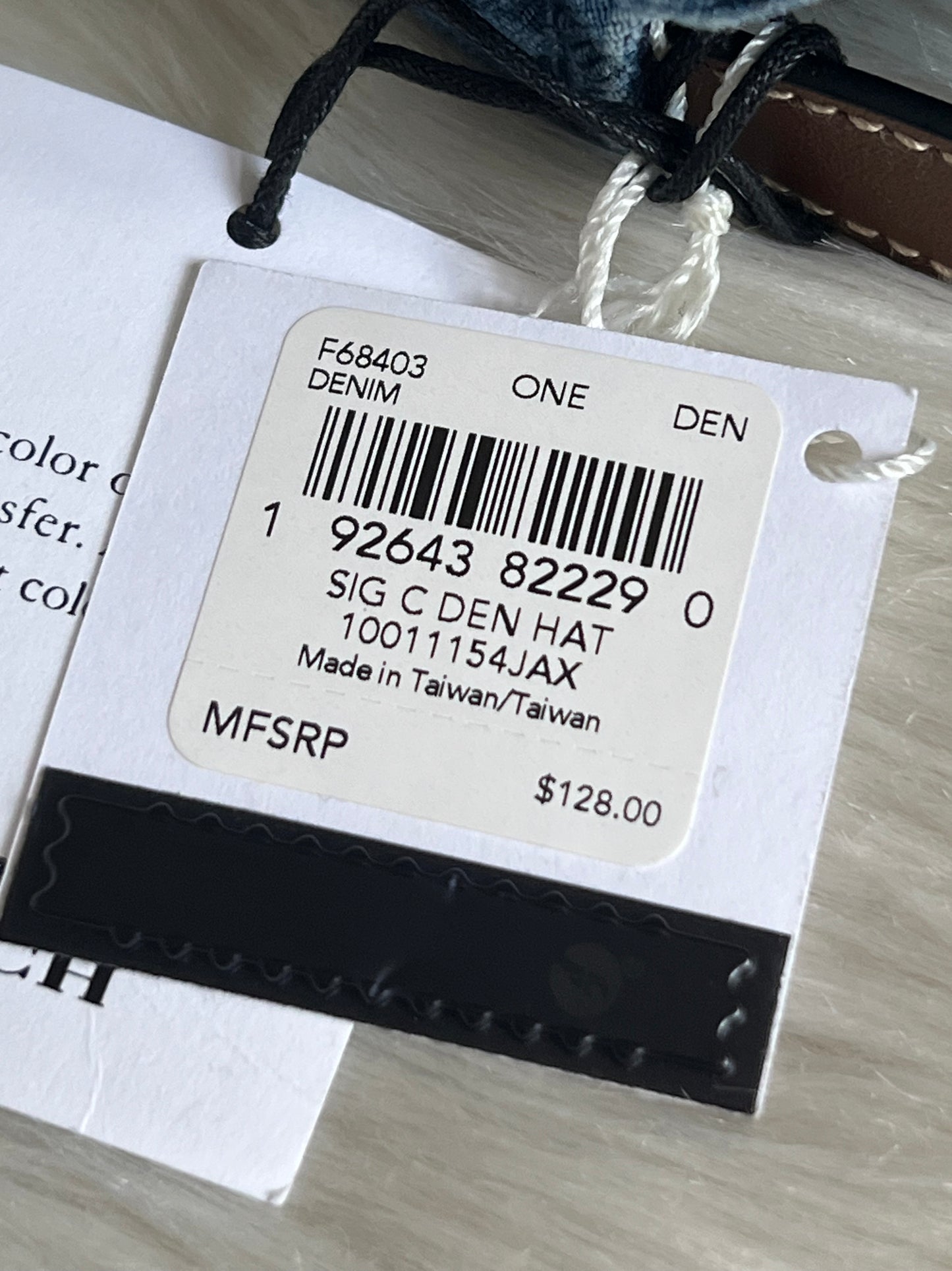 Coach Signature Denim Cap
