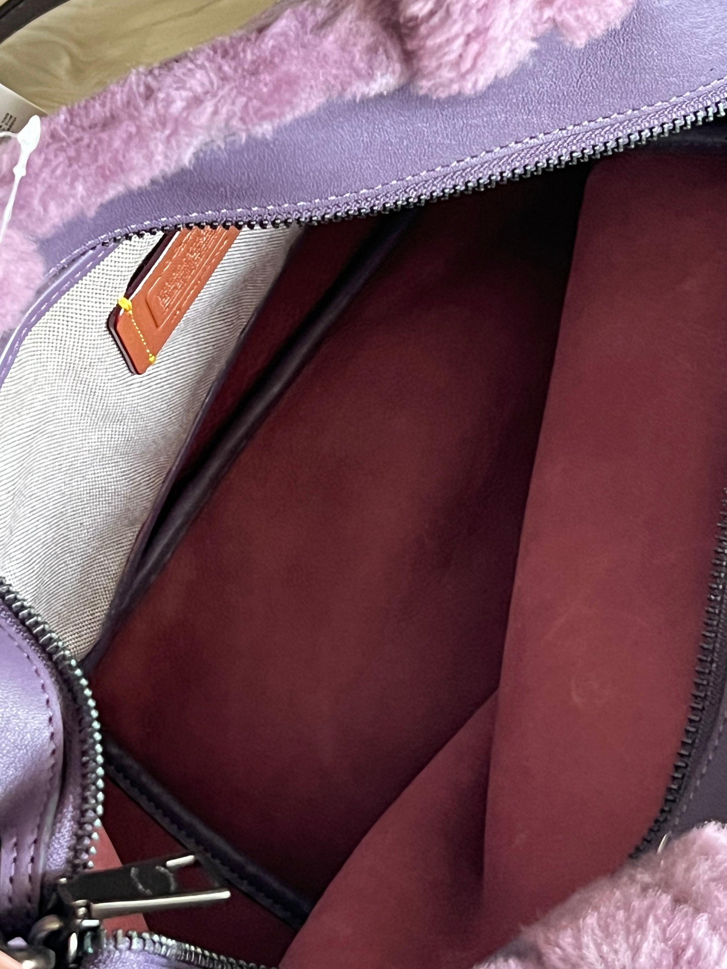Coach Tote 28 in Signature Shearling