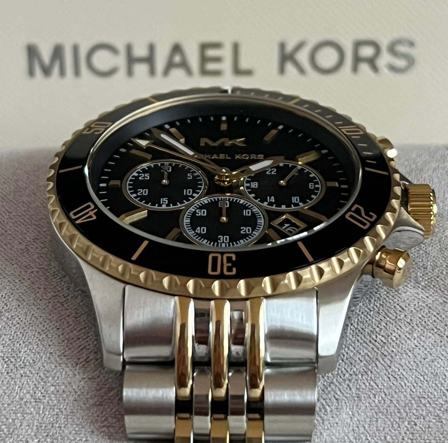 Michael Kors Men’s Bayville Chronograph Two-Tone Stainless Steel Watch