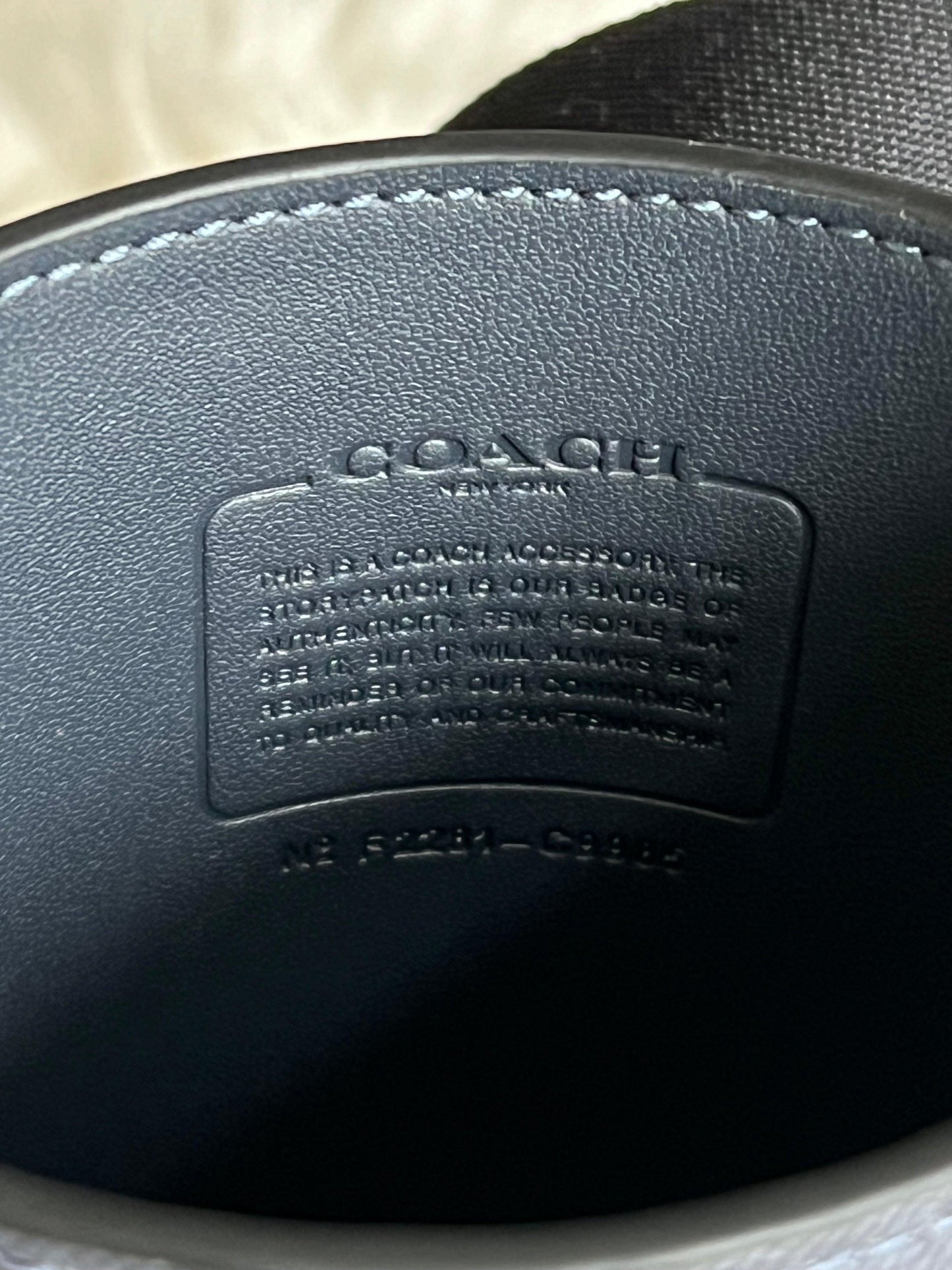 Coach Water Bottle Crossbody in Signature Canvas