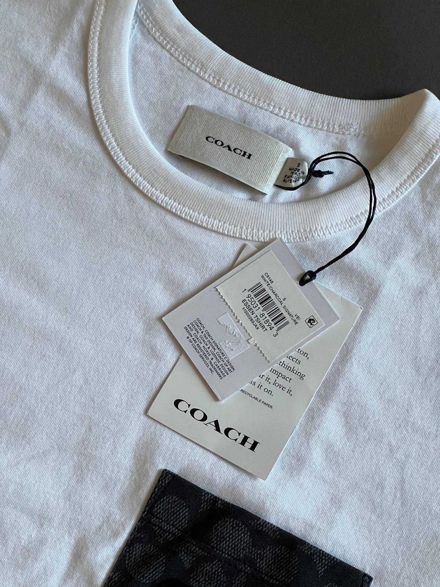 Coach Essential Pocket T-Shirt In Organic Cotton