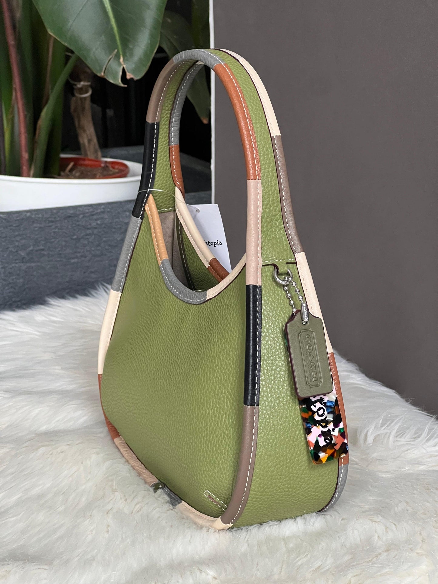 Coach Ergo Bag with Colorful Binding in Upcrafted Leather