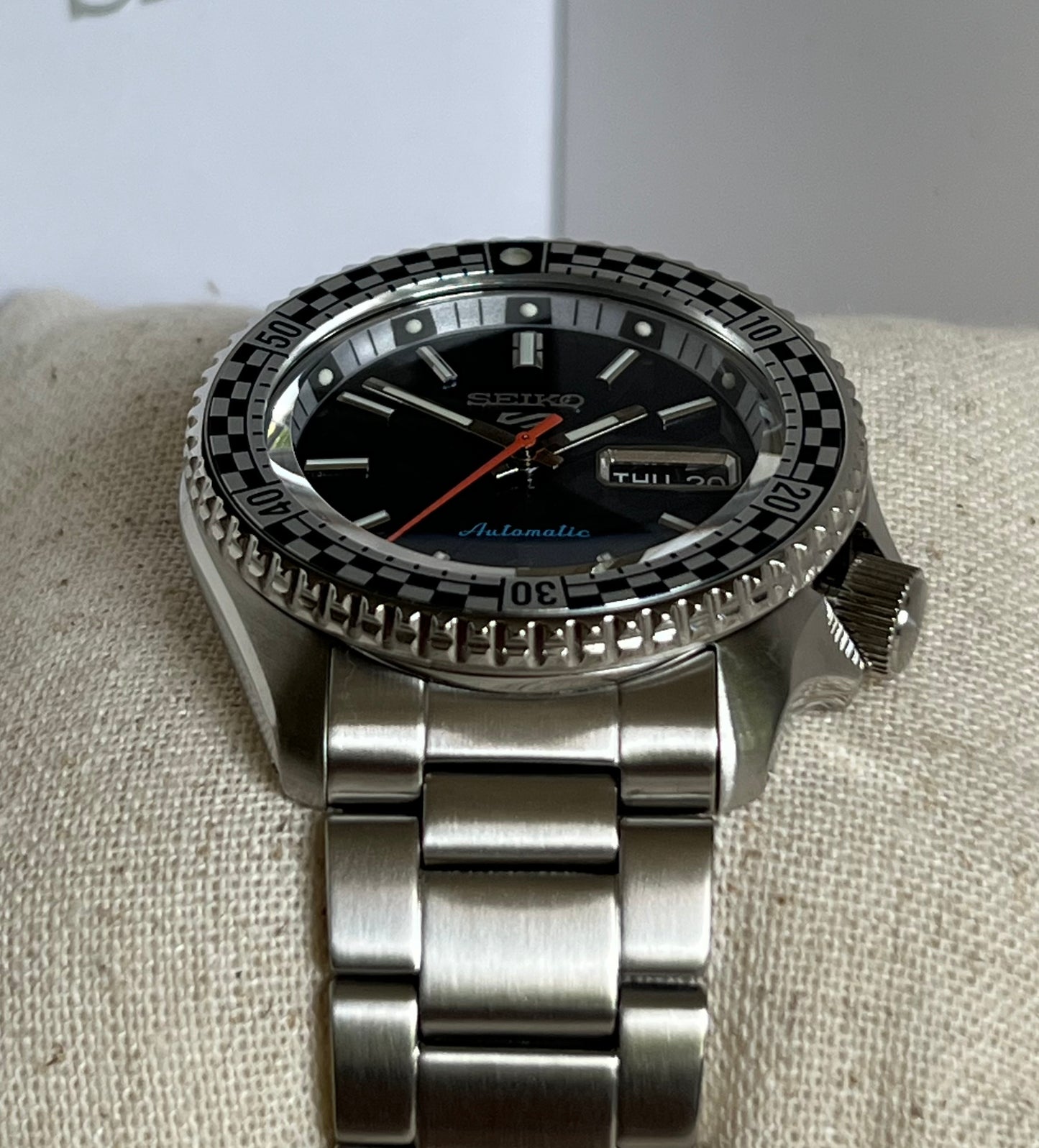 Seiko Unisex 5 Sports Checker Flag Automatic Watch