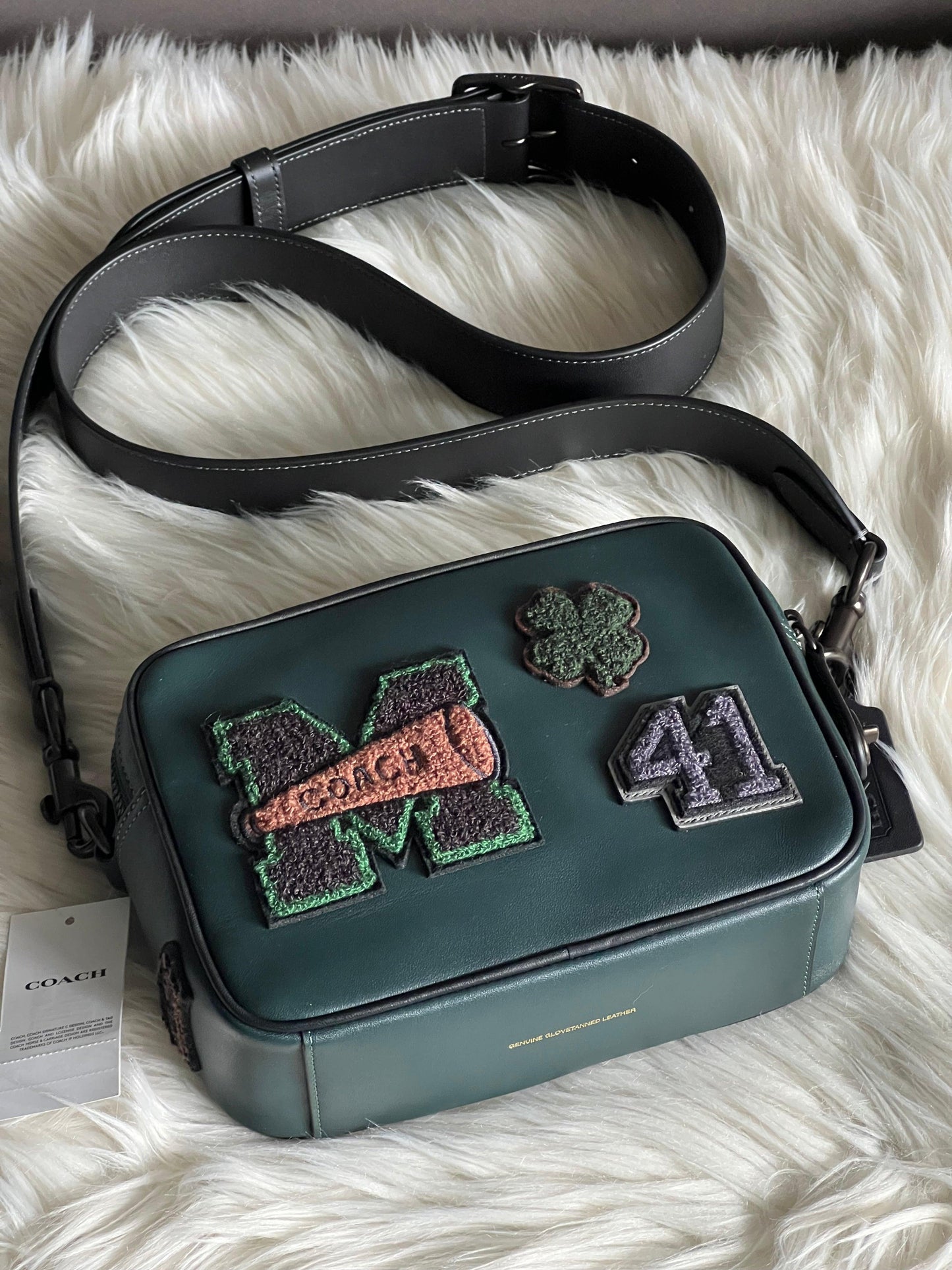 Coach Flight Bag 19 with Varsity Patches