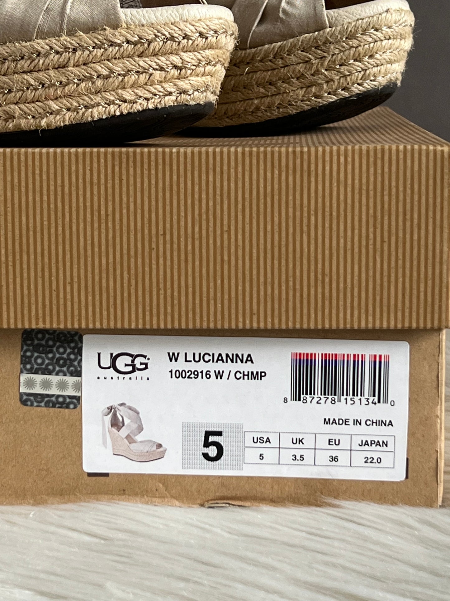 UGG Lucianna Platform Wedge Sandals