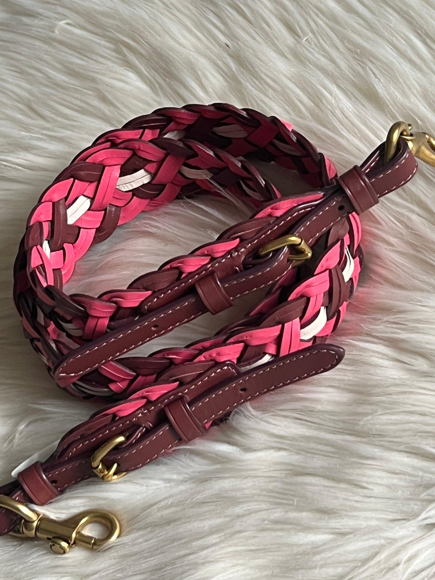Coach Strap with Weaving