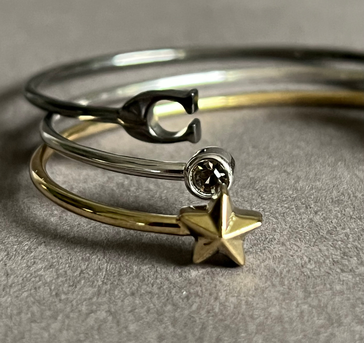 Coach Stardust Signature Bangle Set