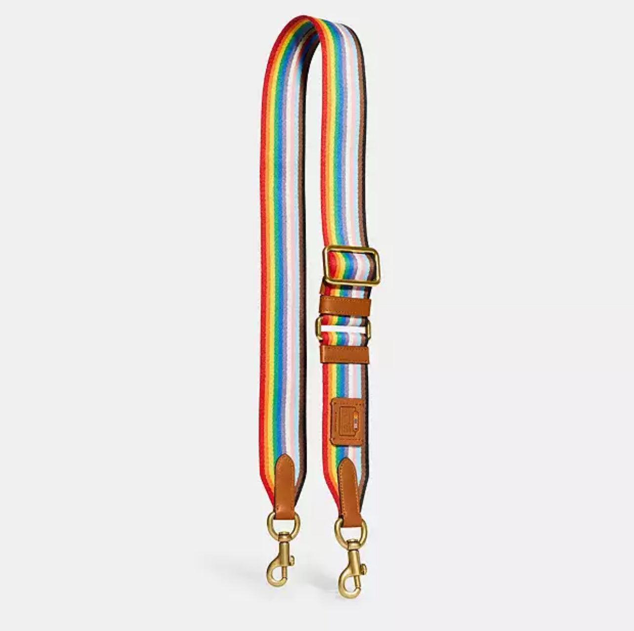 Coach Rainbow Webbing Strap