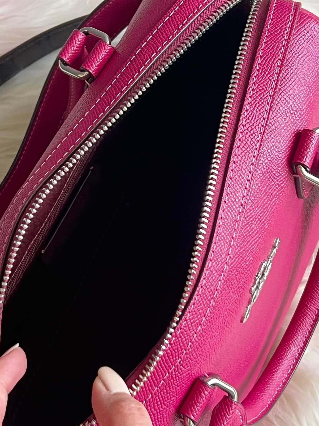 Coach Rowan Satchel with Signature Canvas Detail