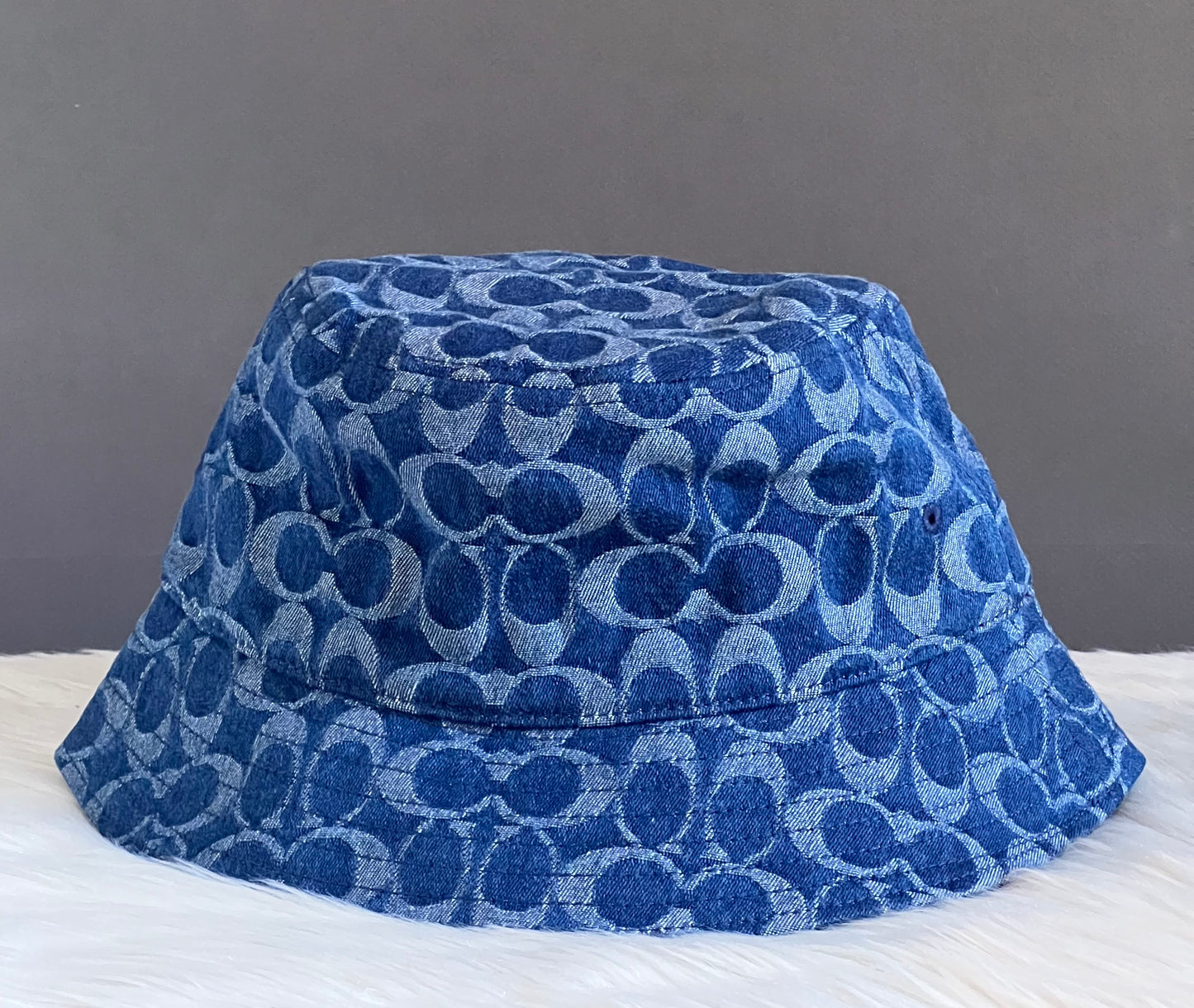 Coach Signature Denim Bucket Hat