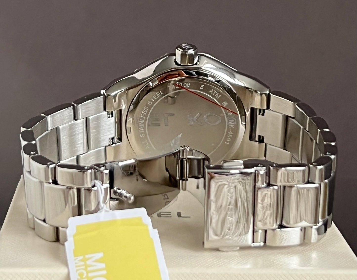 Micheal Kors Women’s Oversized Raquel Pavé Silver-Tone Watch