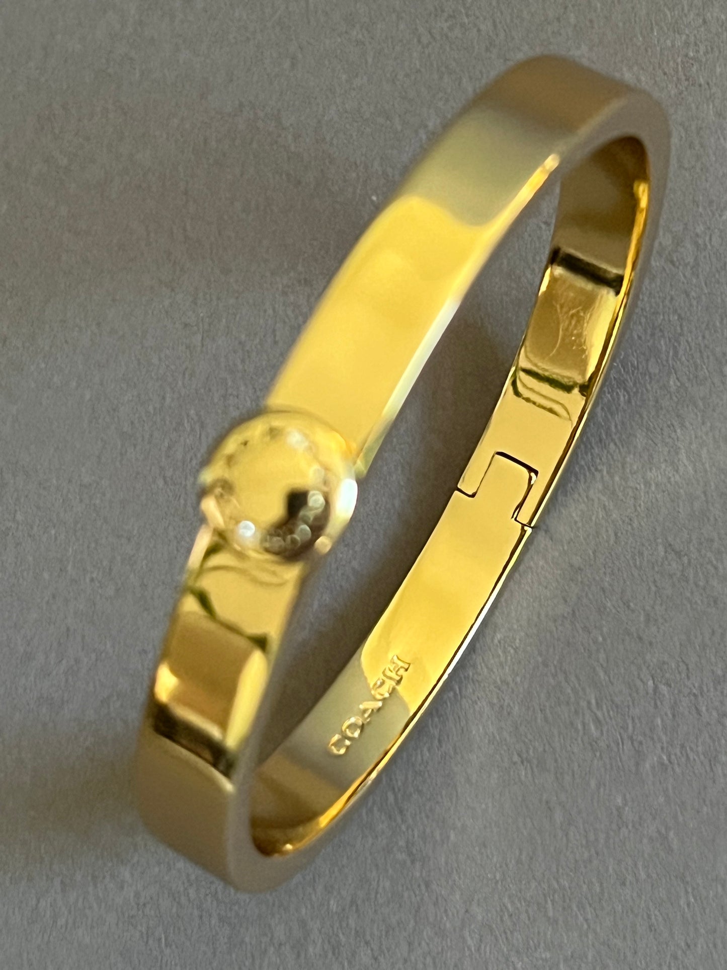 Coach Rivet Enamel Hinged Bangle
