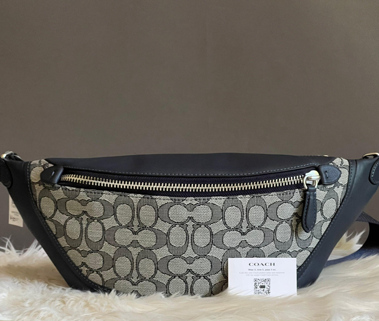 Coach League Belt Bag in Signature Jacquard