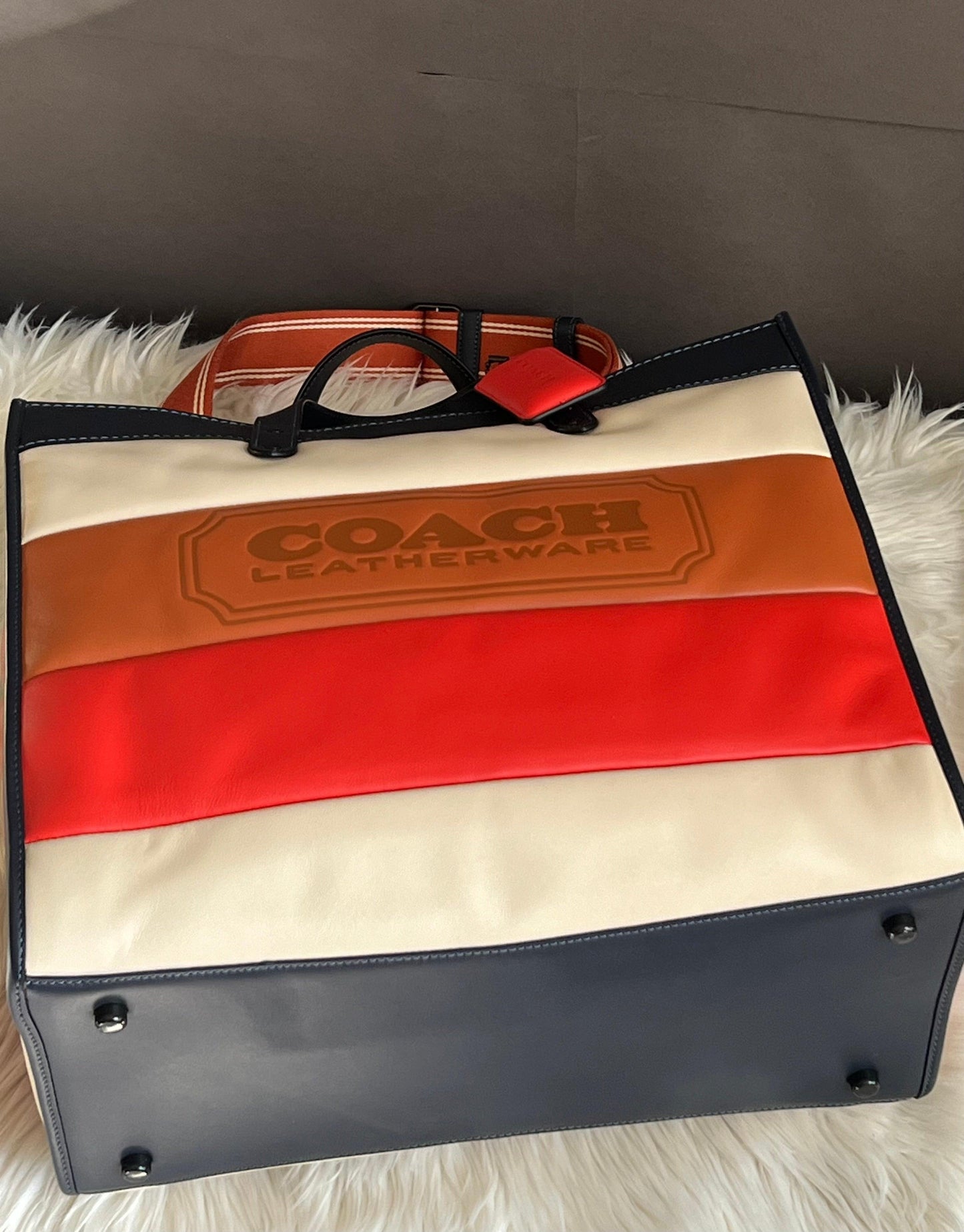 Coach Field Tote 40 with Pieced Quilting
