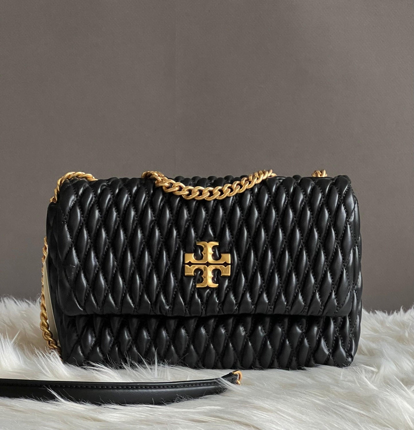 Tory Burch Kira Ruched Small Convertible Shoulder Bag