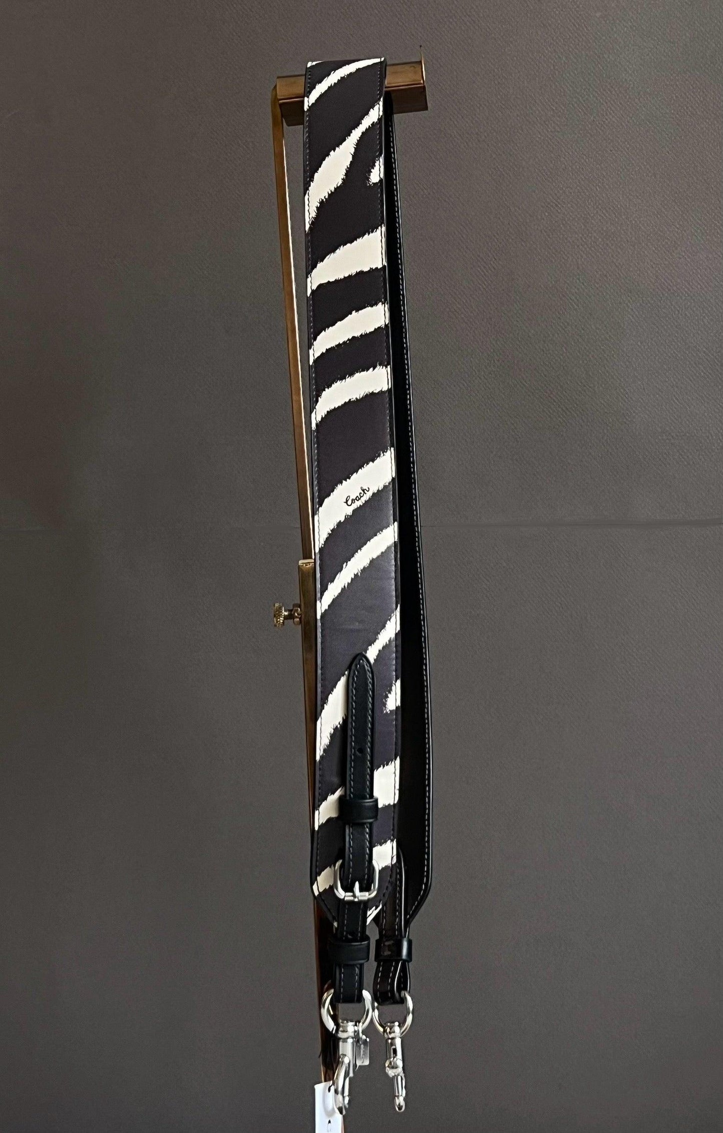 Coach Strap with Zebra Print