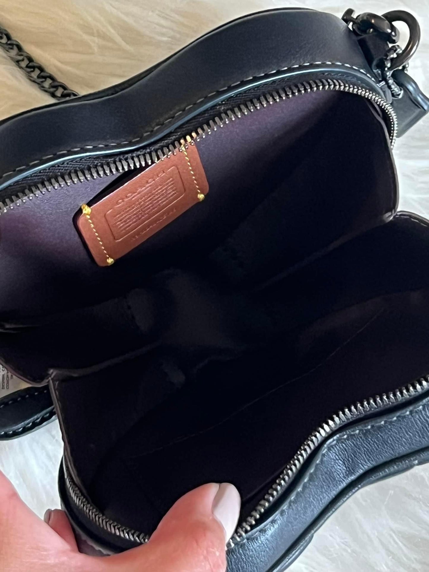 Coach Heart Crossbody 14 with Pillow Quilting